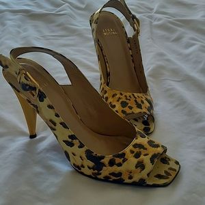 Stuart Weitzman Leather Sling Back size 8.5